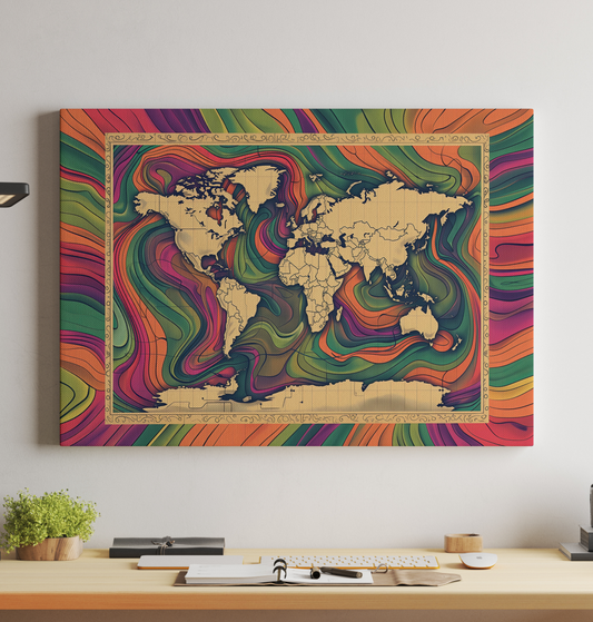 Generated World Map - Psych Wave