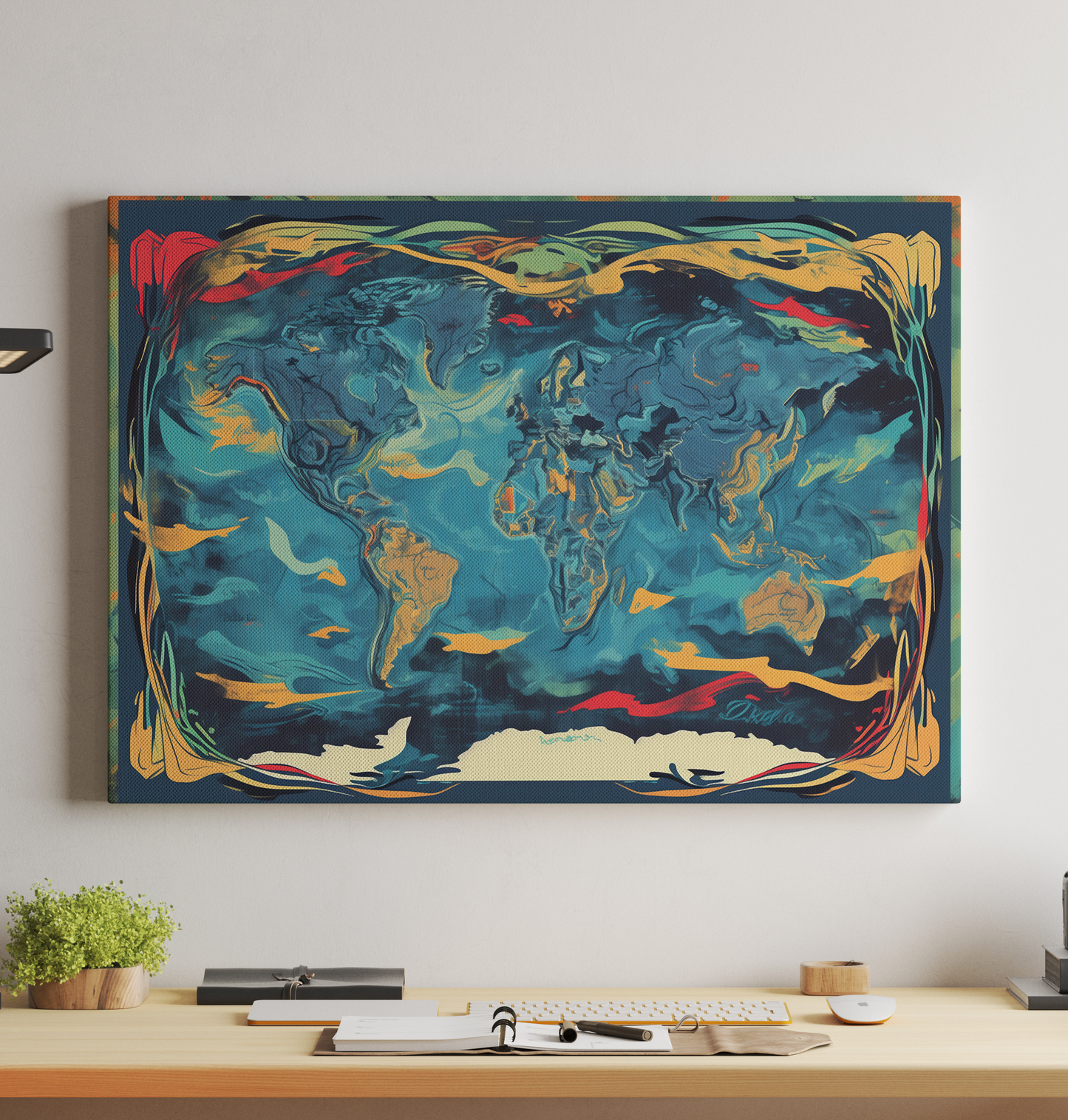 Generated World Map - Colorful Mythology