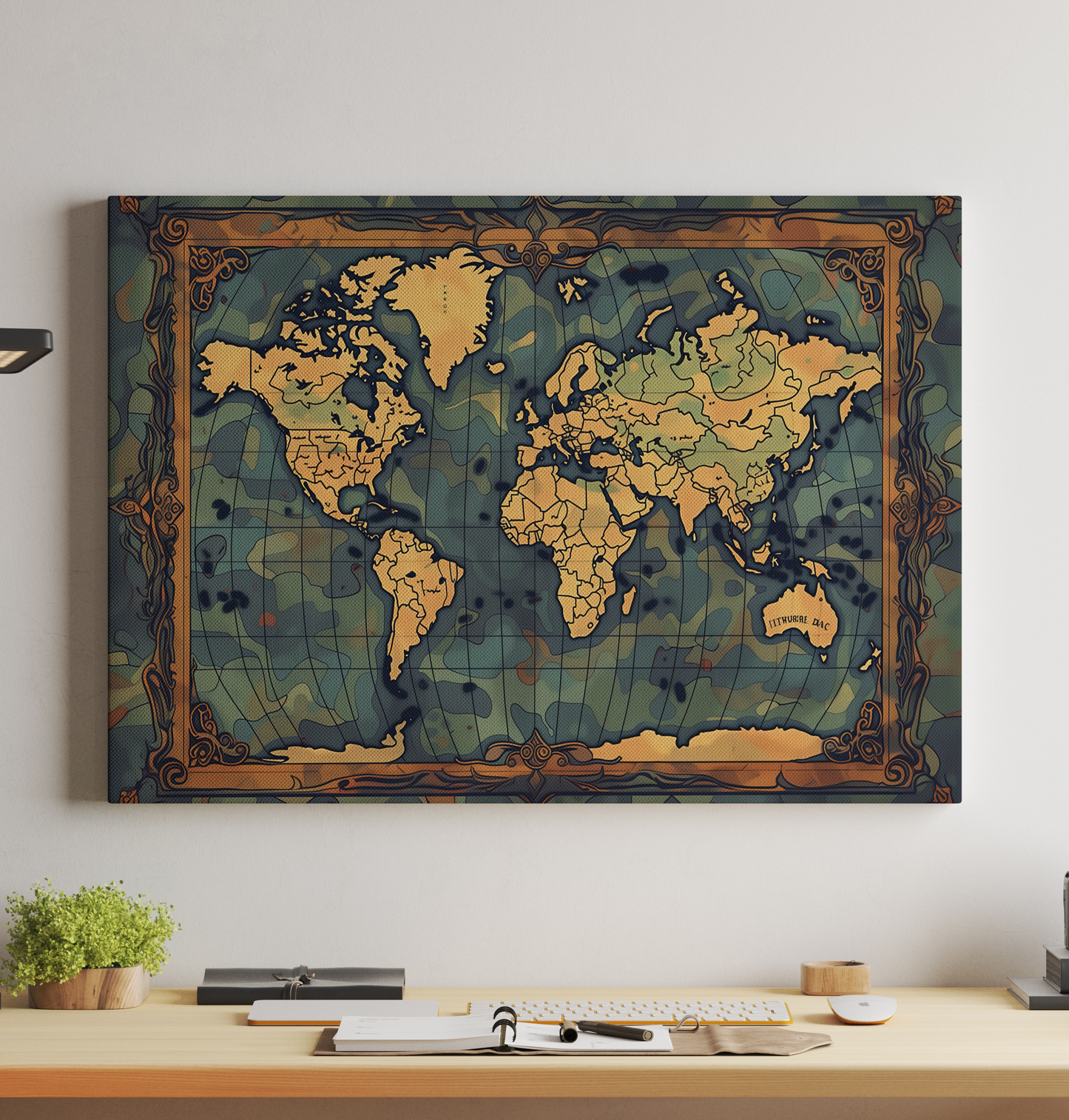 Generated World Map - Old World Cartoon