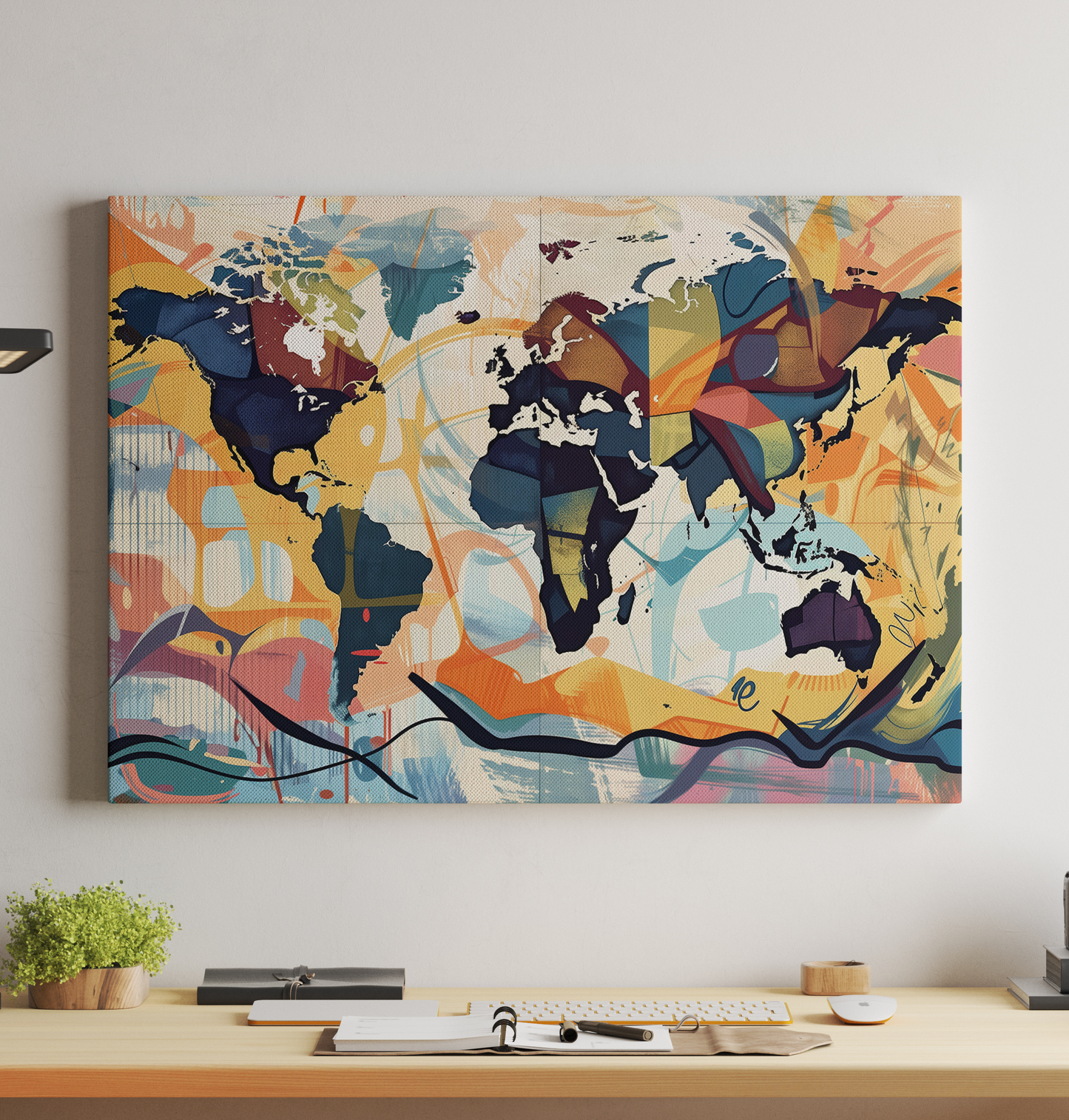 Generated World Map - Contemporary Energy