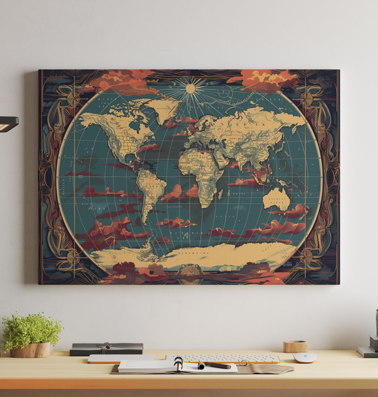 Generated World Map - Crimson Antiquity