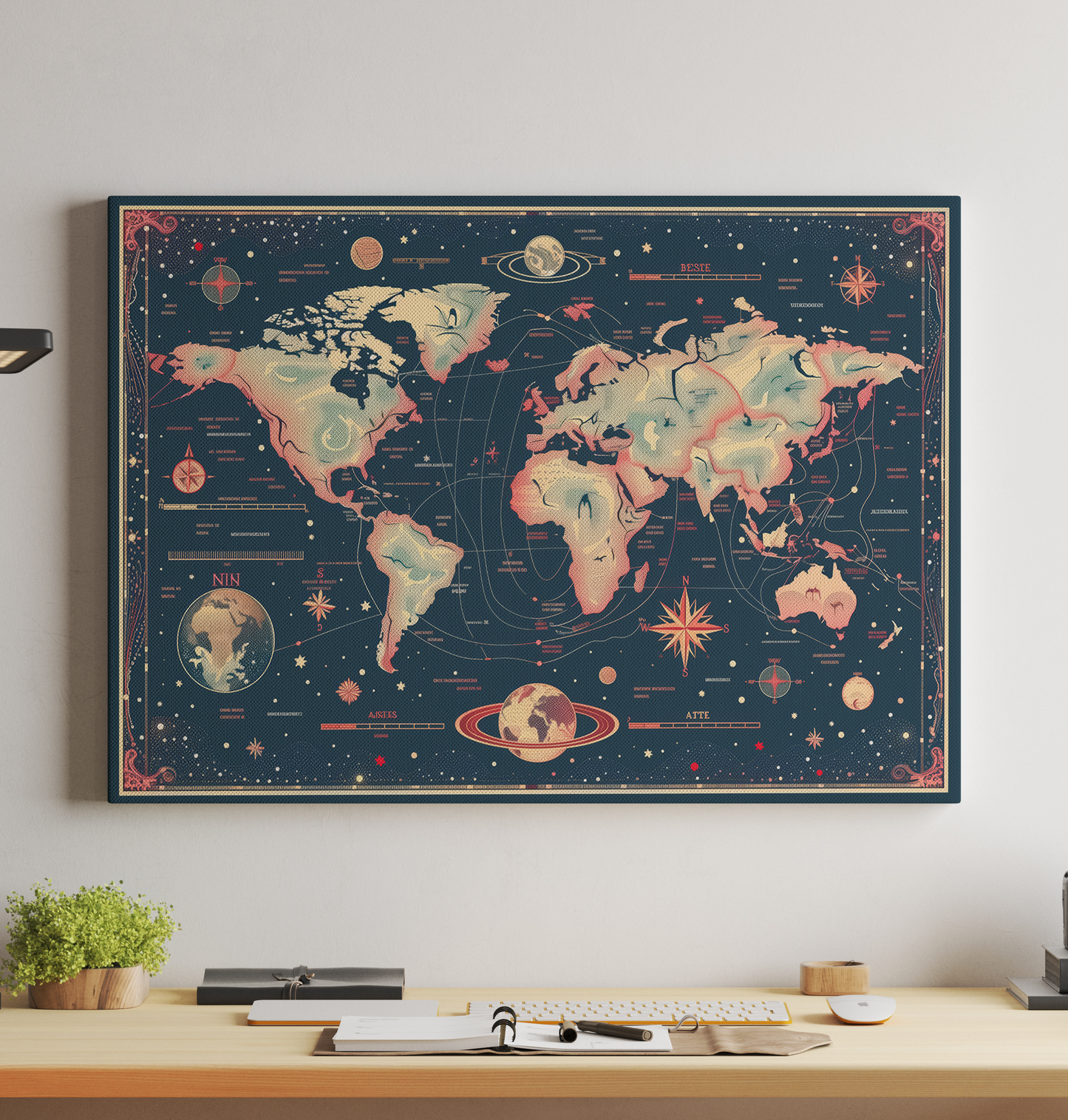 Generated World Map - Cosmic Fiction