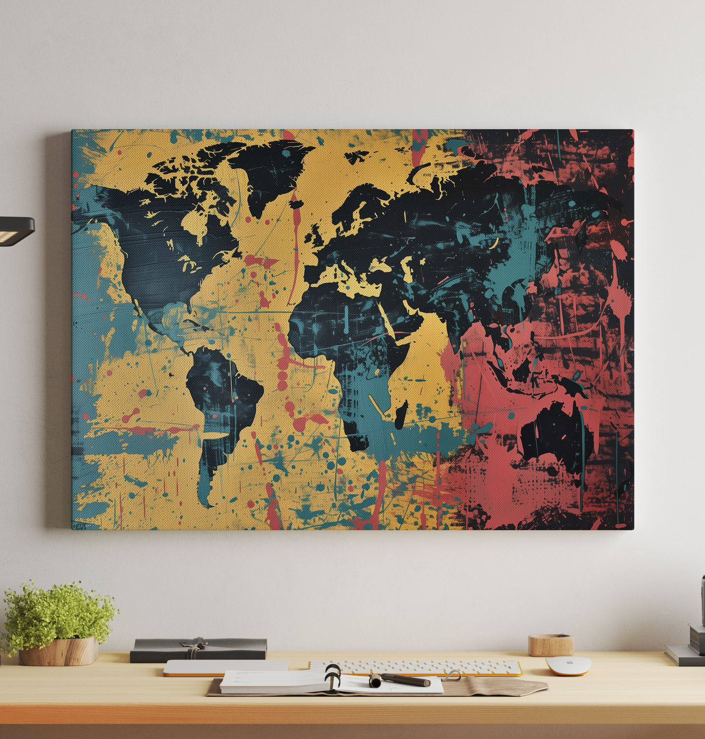 Generated World Map - Urban Paint - KR Maps