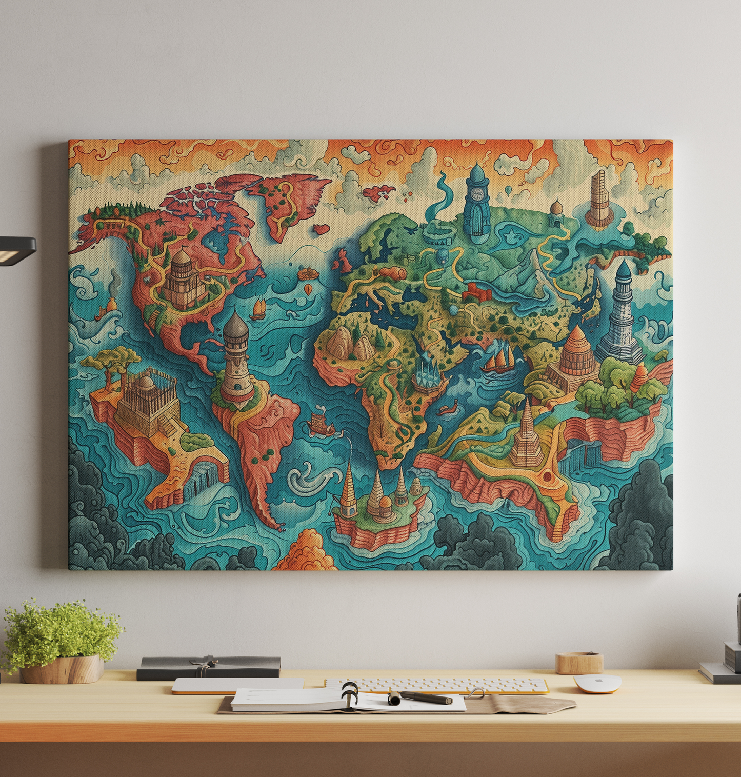 Generated World Map - 72