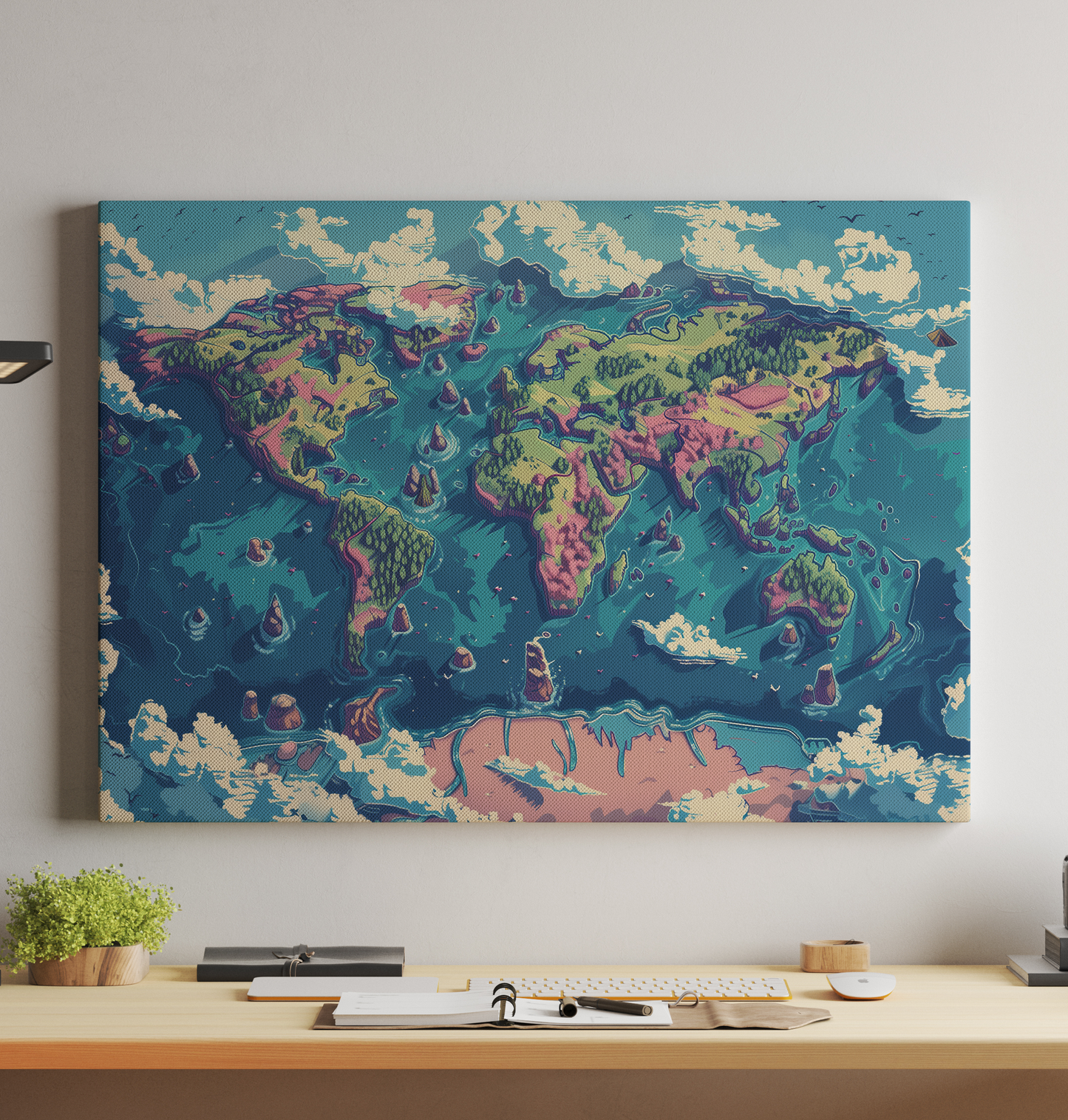 Generated World Map - 83