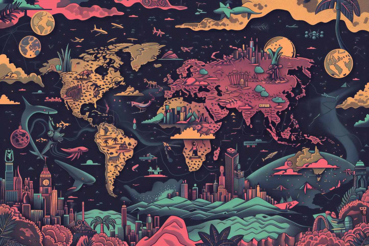 Generated World Map - Hyperspace