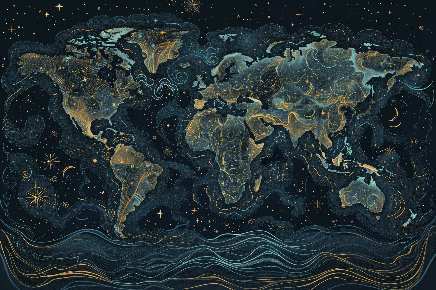Generated World Map - Galactic Sea