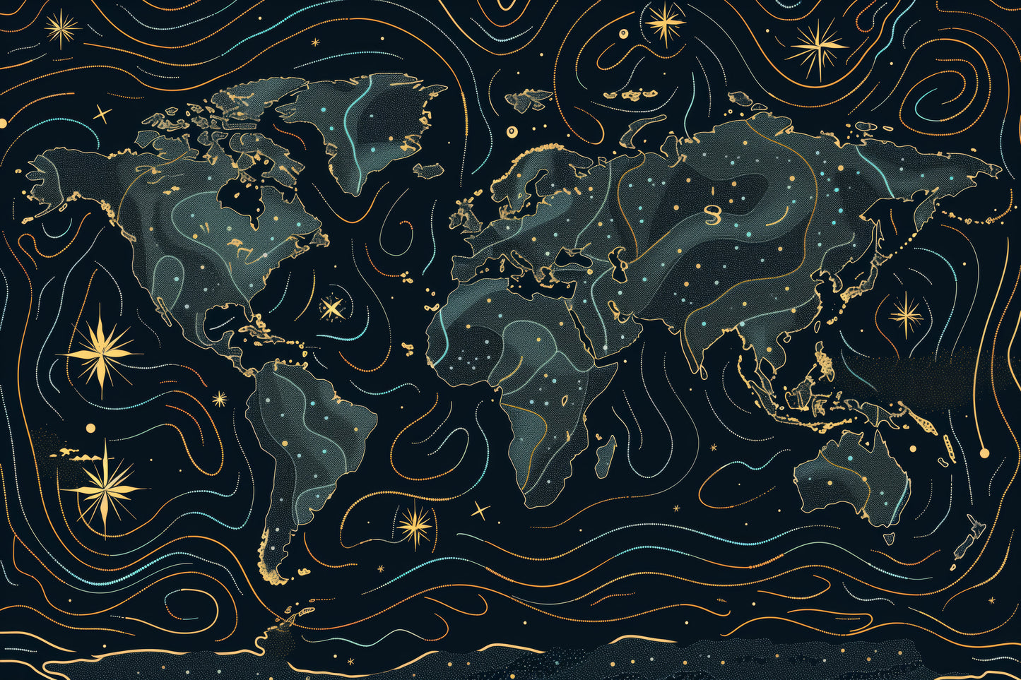 Generated World Map - Linear Galaxy