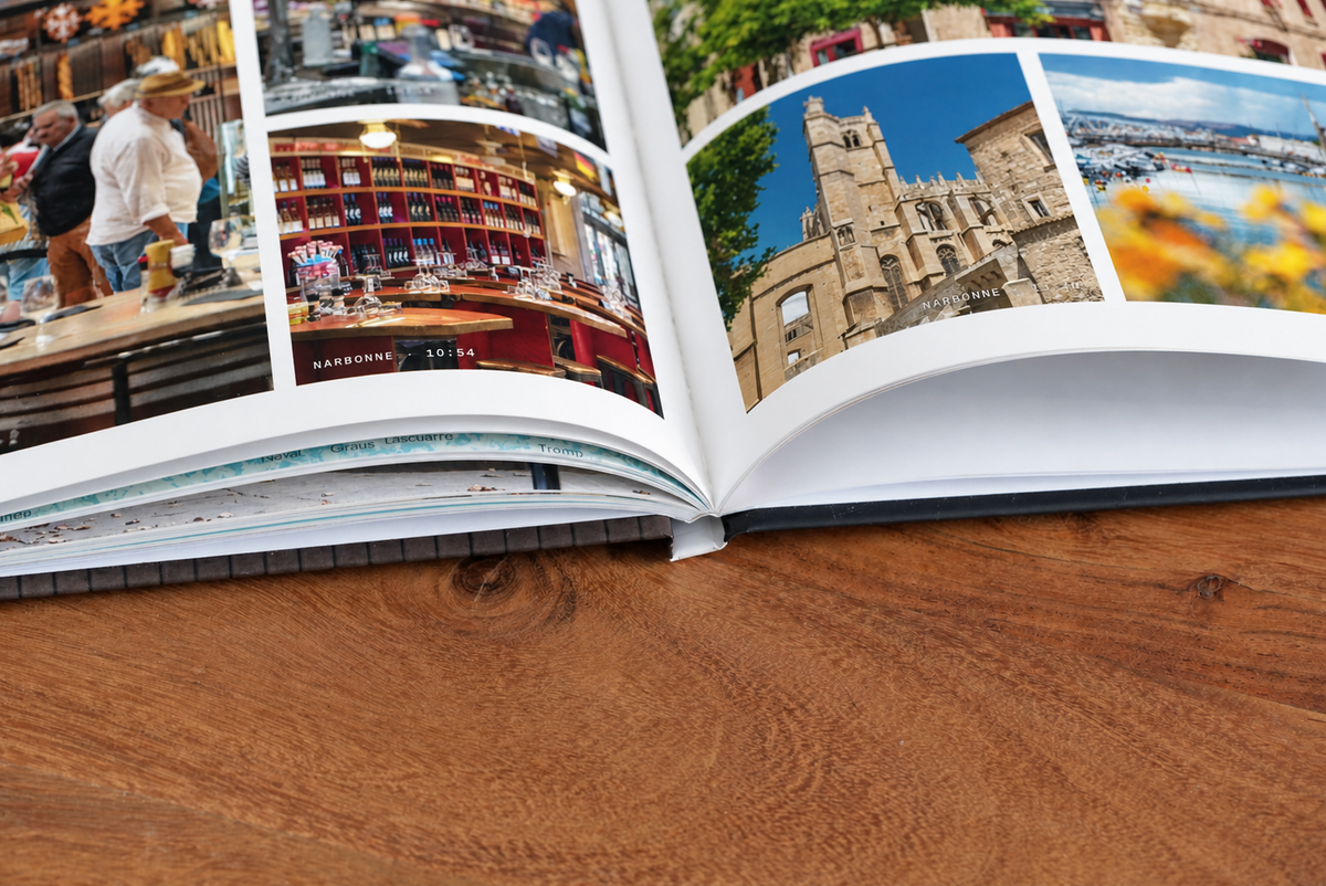 Custom Travel Photo Book — A4 Landscape Hardcover
