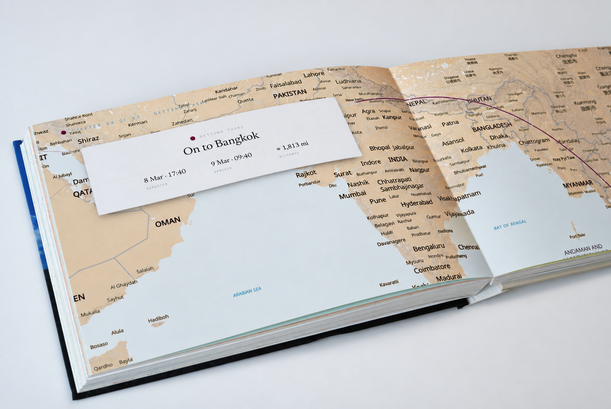 Custom Travel Photo Book — A4 Landscape Lay-Flat
