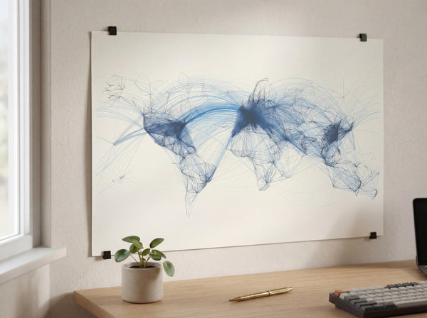Flight Patterns Map - 24x36