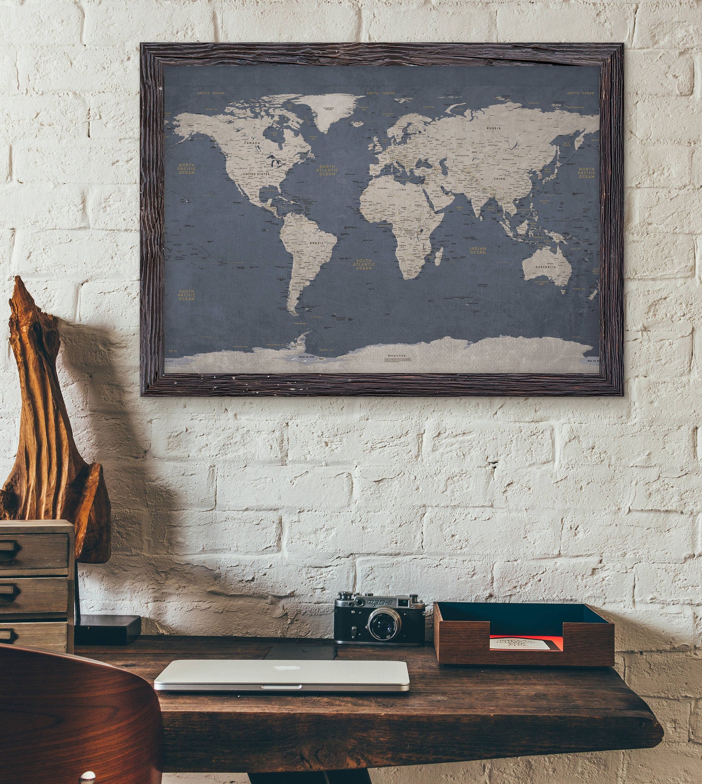 World Map Poster - Executive Style - KR Maps