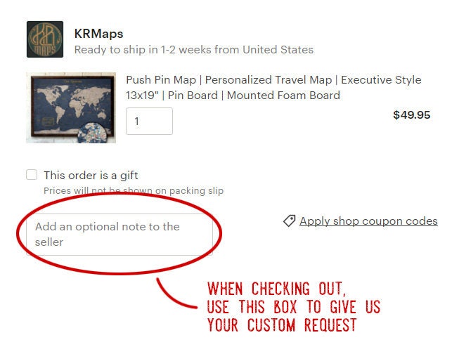 Push Pin Map - Rustic Style USA Map