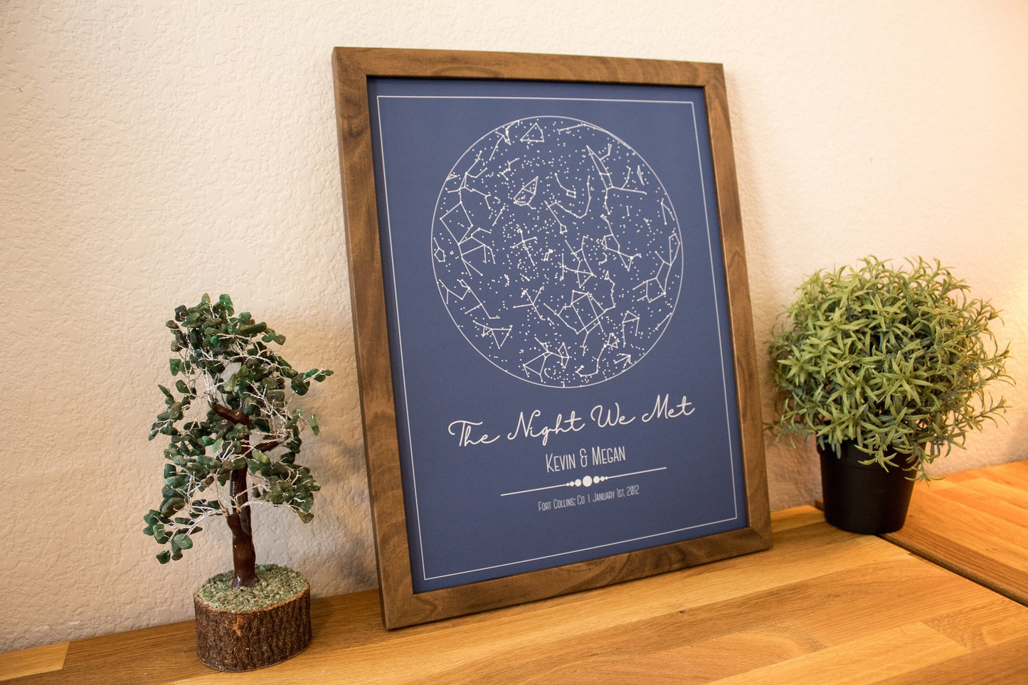 Custom Star Map | Constellation Gift | Night Sky Custom Date and Location 11x14"