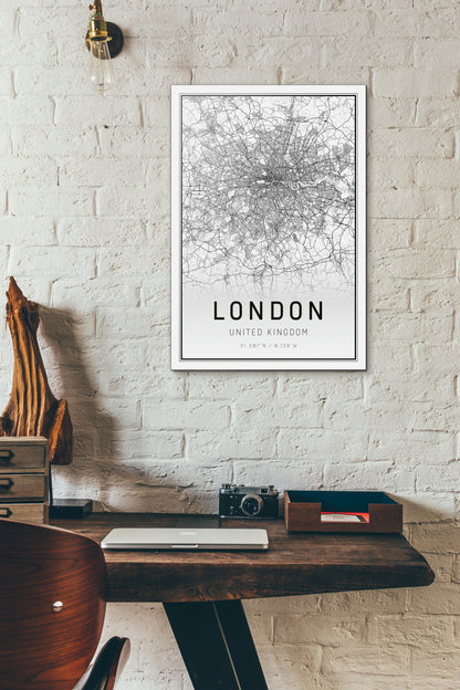London street map poster
