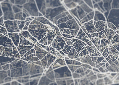 Closeup of London road network