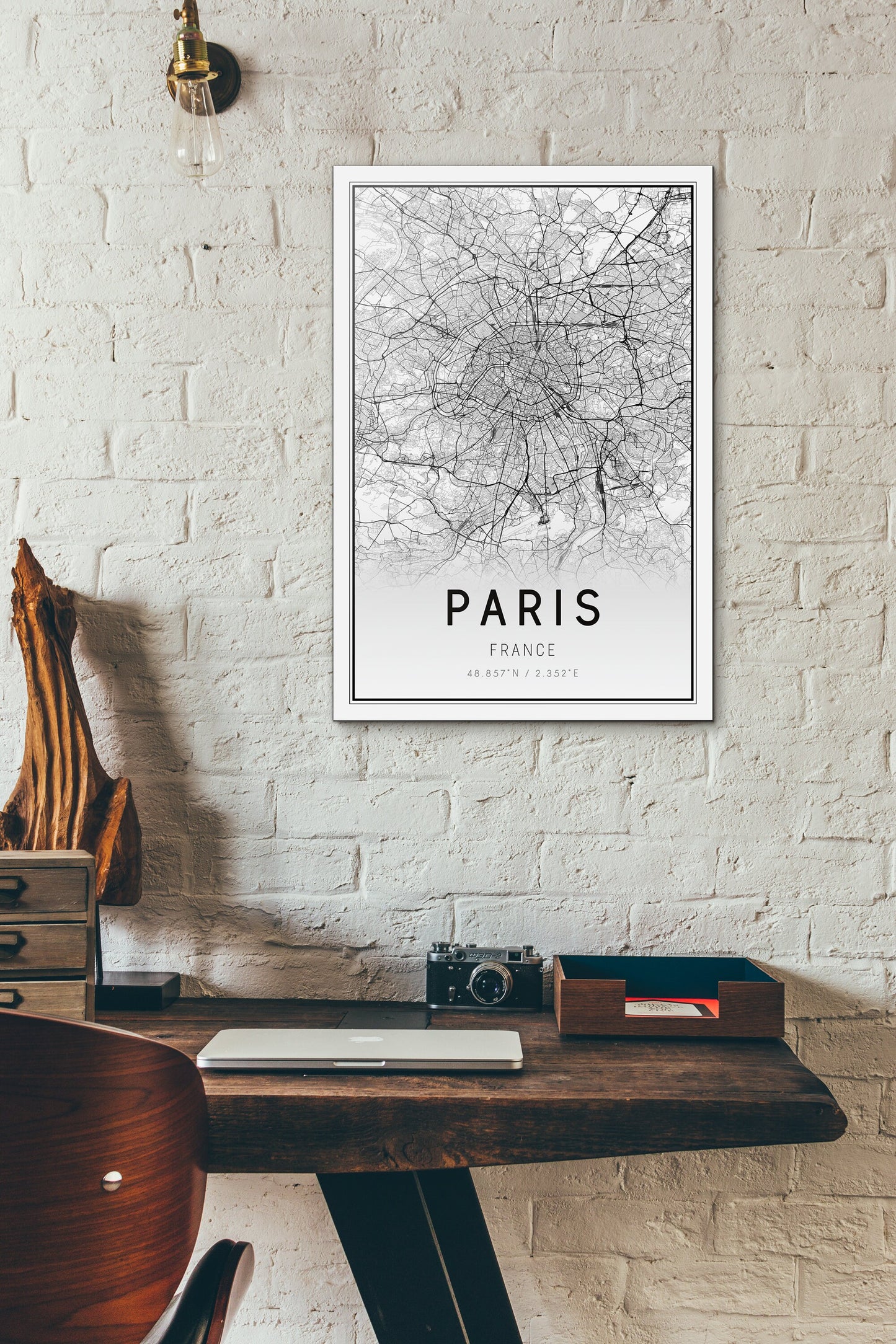 Full hanging poster Paris streets