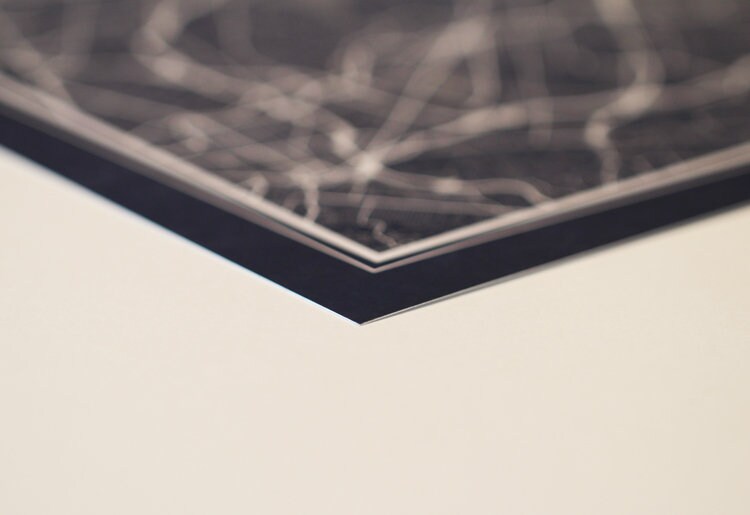 Las Vegas Map Print Blue 13x19"
