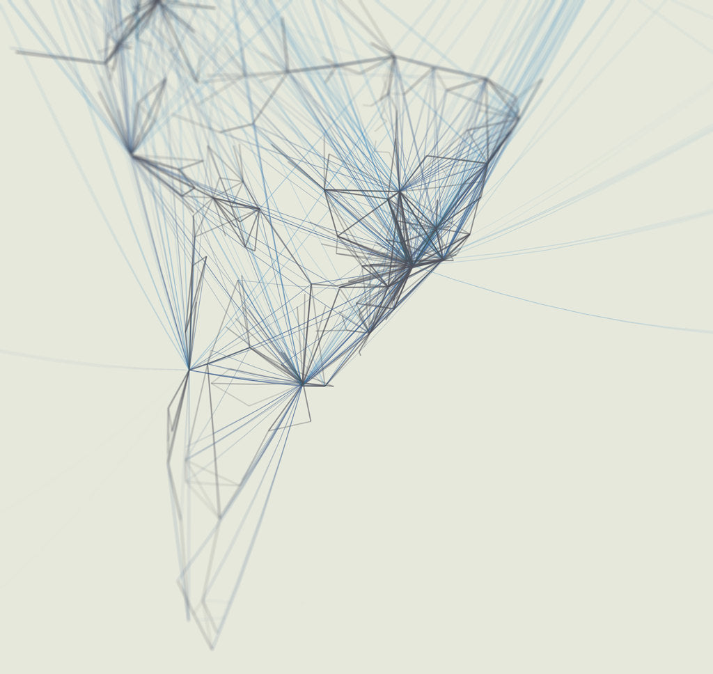 Flight Patterns Map - 24x36 - KR Maps