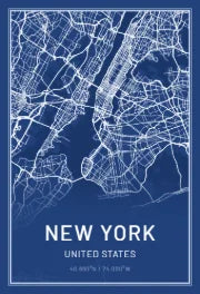 Blueprint city map
