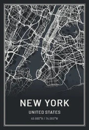 Charcoal city map