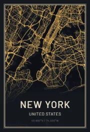 Night Lights city map