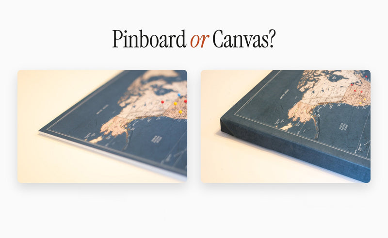 Canvas vs Pinboard Push Pin Map