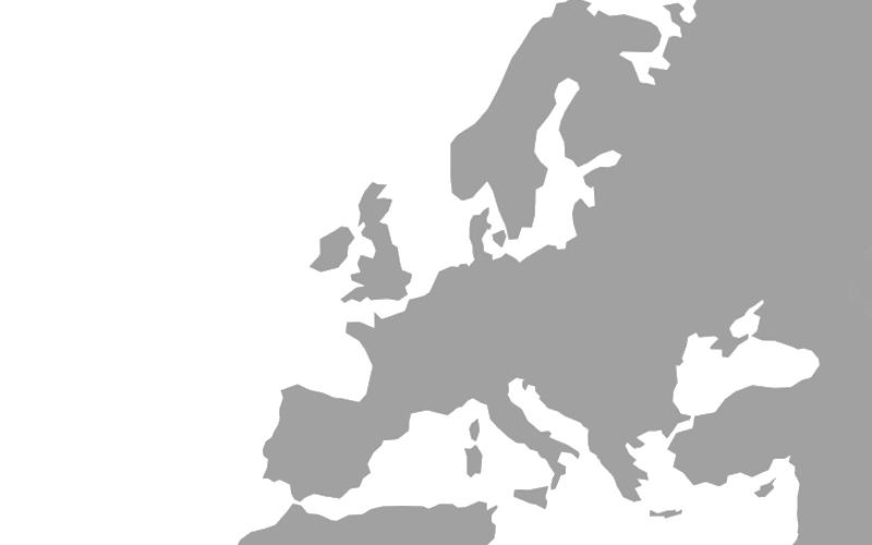 Europe Push Pin Maps