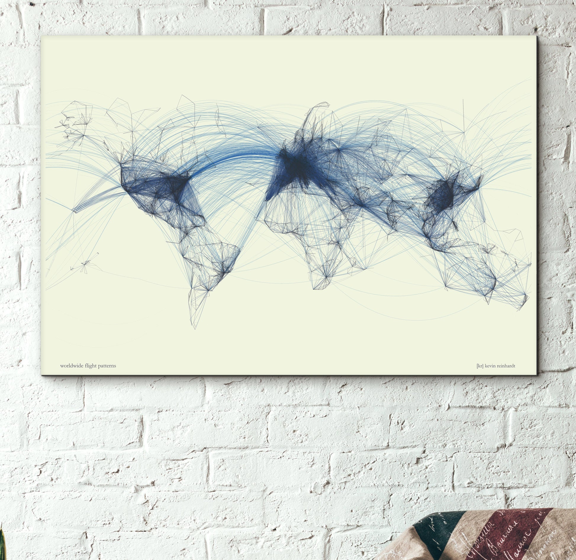 Flight Patterns Map - 24x36