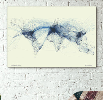 Flight Patterns Map - 24x36