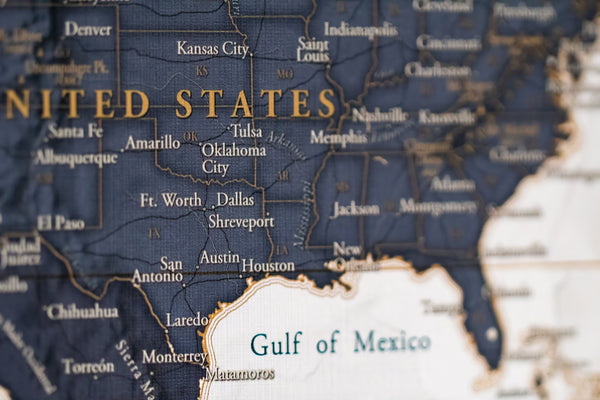 Push Pin Map - Azure World Map