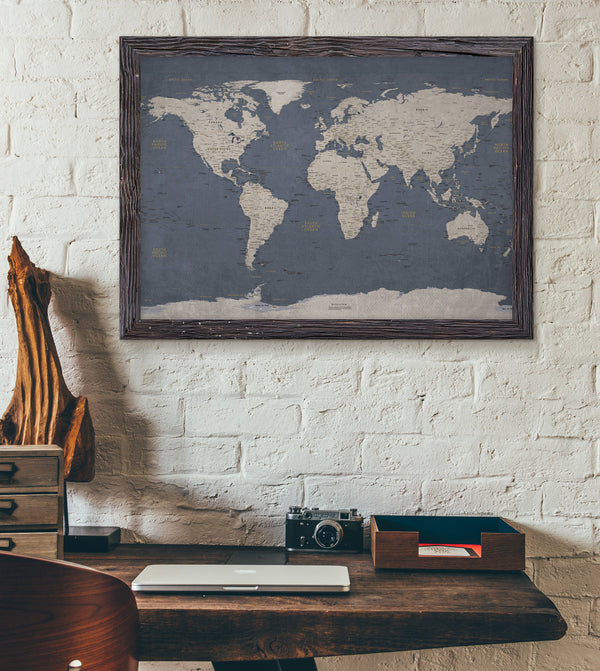 World Map Poster - Executive Style