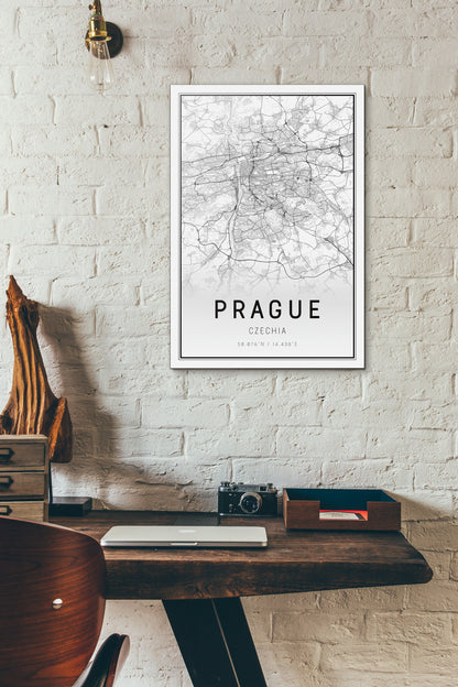 City Street poster of Prague