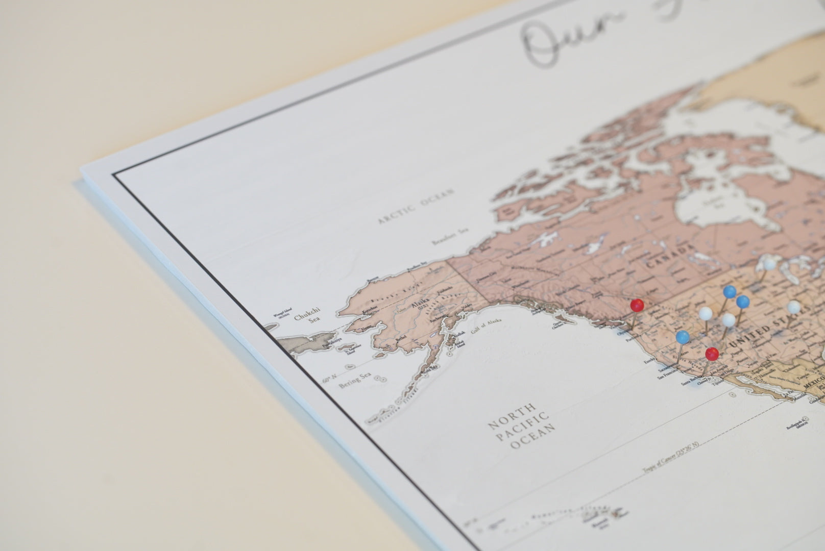 Heartstrings World Push Pin Map | Couples Travel Map – KR Maps