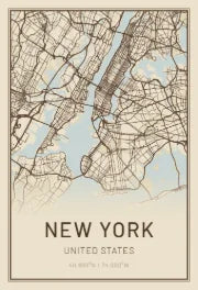 Antique city map