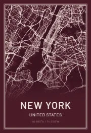 Burgundy city map