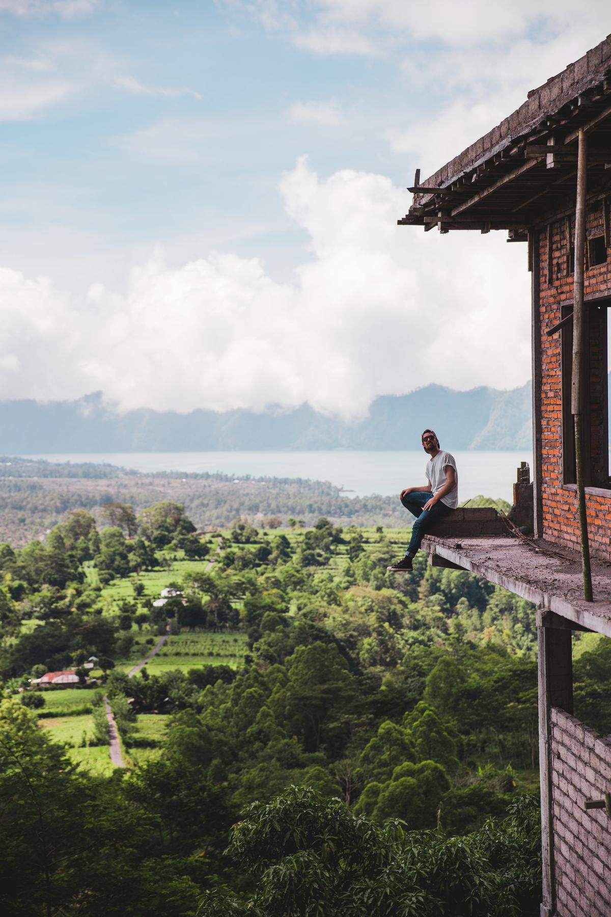 Bali — a Travel Book front cover, a title column beside the photograph