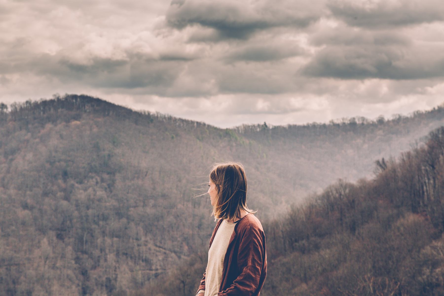 Blue Ridge — a Travel Book front cover, the title set masthead-scale over the photograph