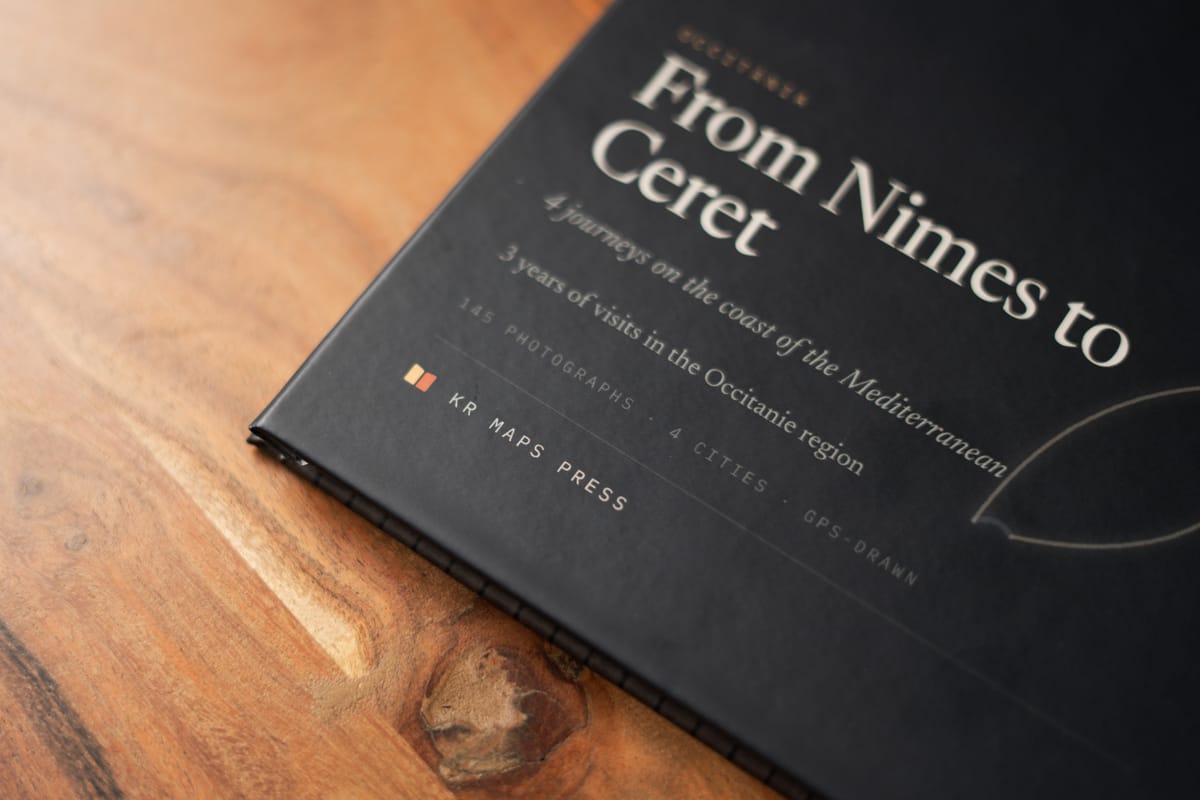 From Nimes to Ceret &mdash; 145 photographs, four cities, and a cover drawn from the GPS track
