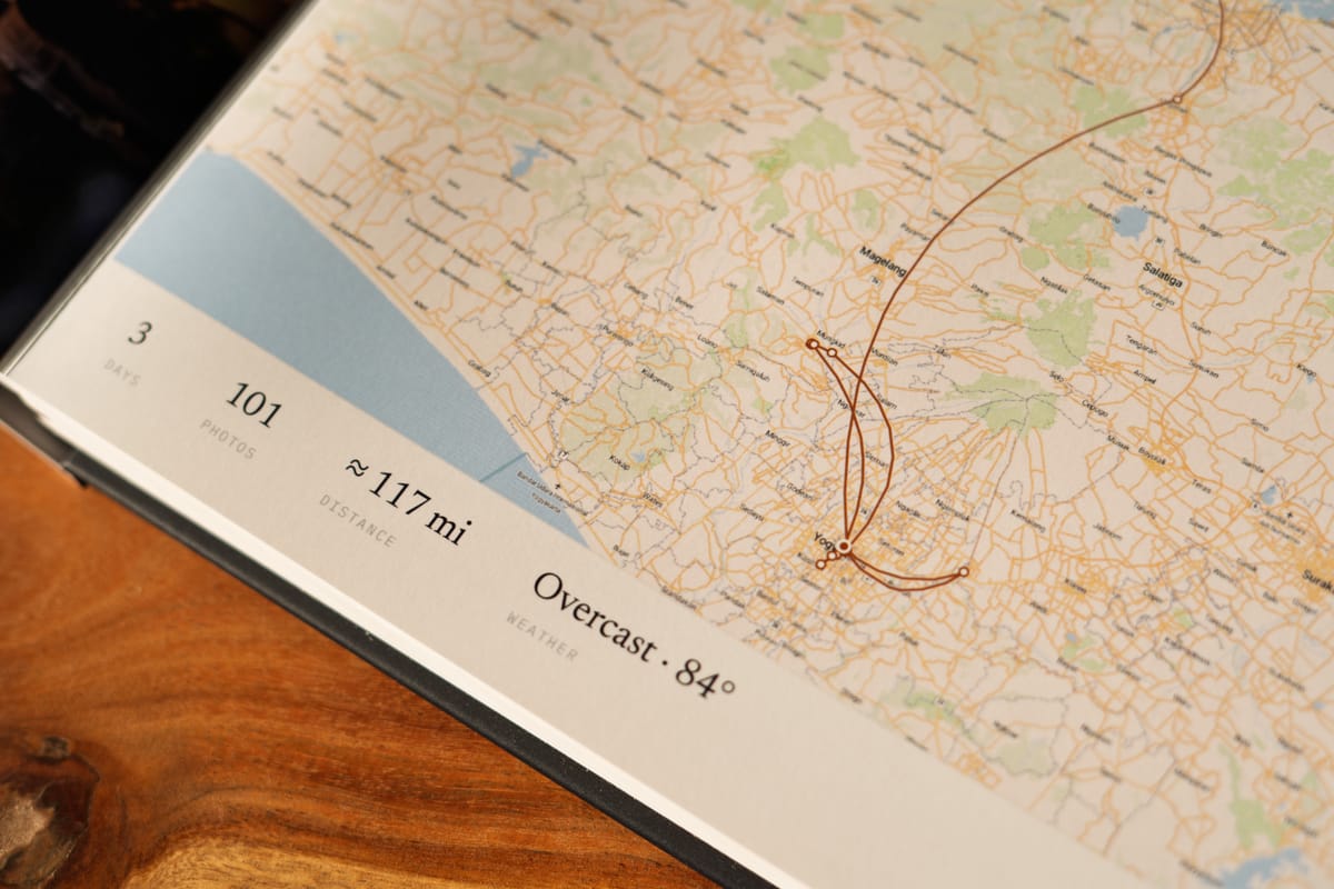 Three days, 101 photographs, about 117 miles