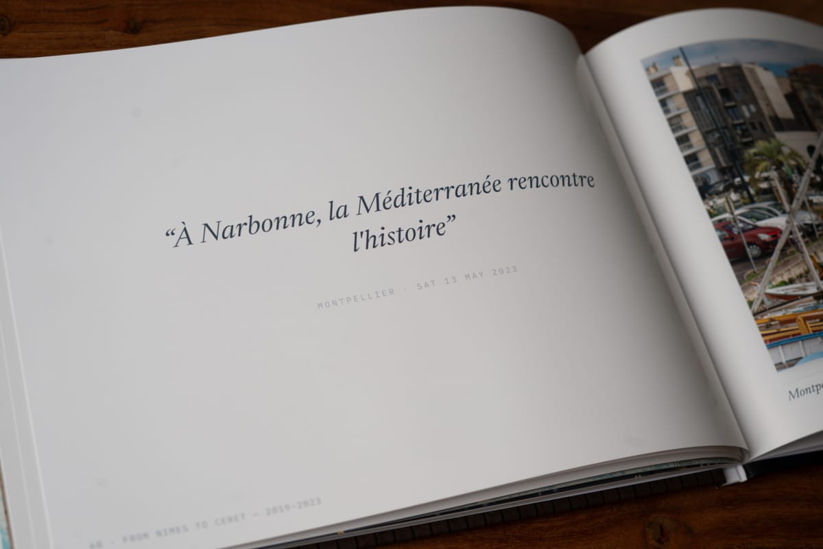 A quote page, set alone. Montpellier, Saturday 13 May 2023