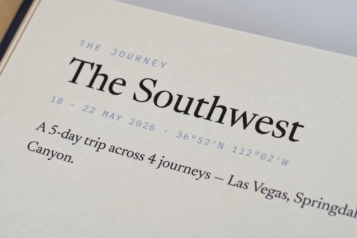 The Southwest: a five-day trip across four journeys, 18 to 22 May 2026