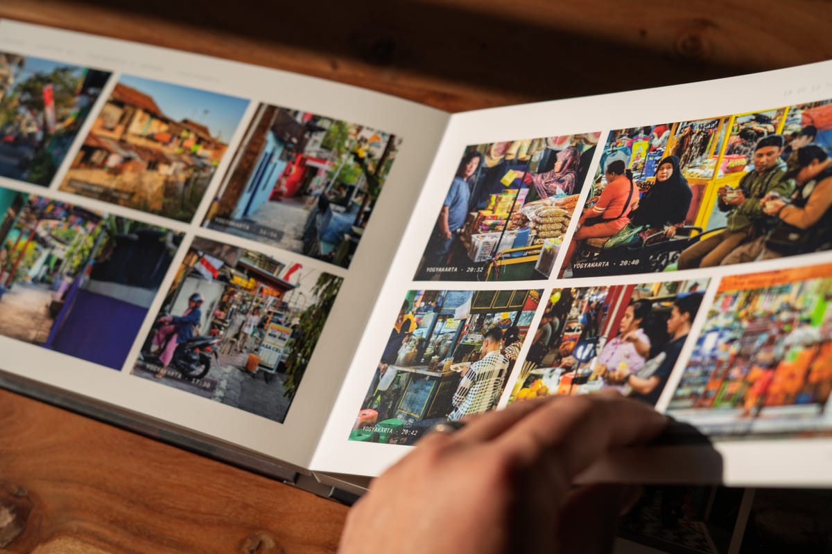 Turning into a street market in Yogyakarta