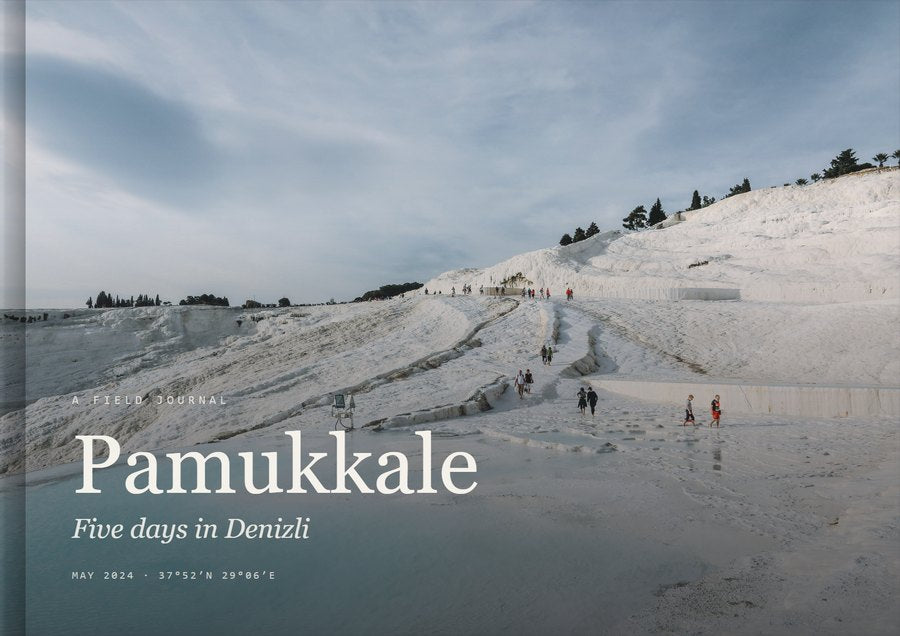 A Travel Book front cover &mdash; The white terraces at Pamukkale