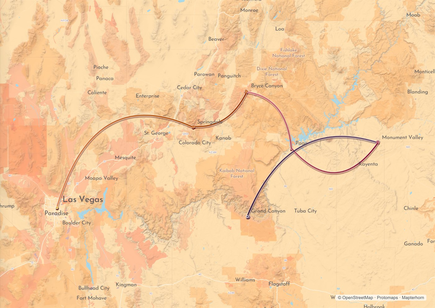Terra map style &mdash; a book page of Utah