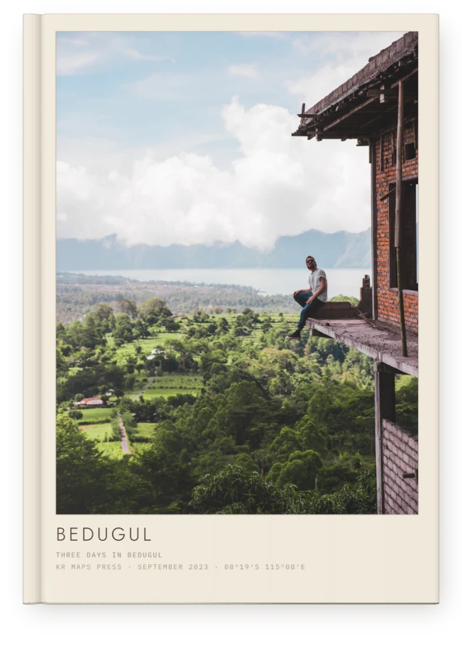 A4 portrait &mdash; a Travel Book front cover mounted and named like a print