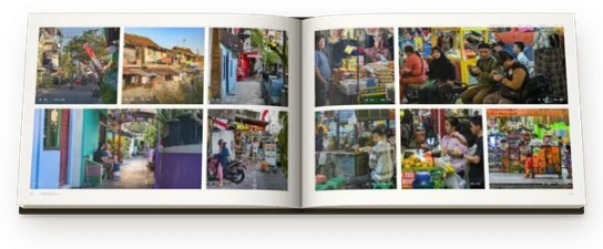 Photographs spread