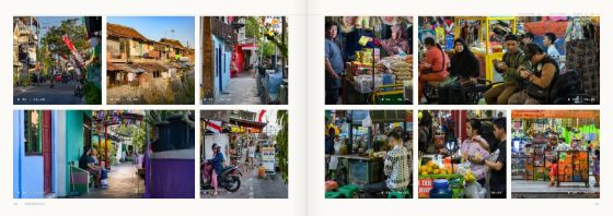 Photographs spread